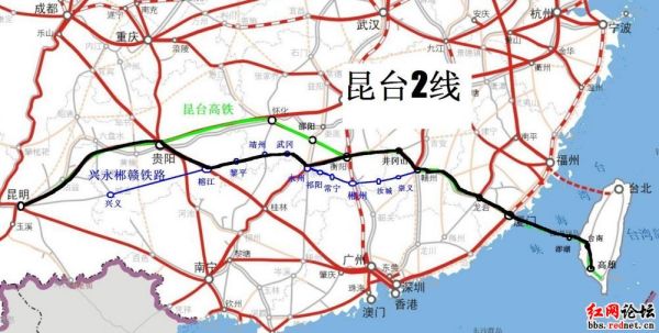 昆臺(tái)高鐵最新路線圖，一段精彩的旅程啟程